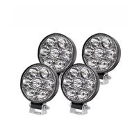 CAIDIS Faros Delanteros Barra de luz LED trabajo 12V y 24V, Combo inundación puntual para uso todoterreno, luces para coche, SUV, 4WD, 4x4, ATV, faros Conjunto Faros(4PC 2.5inch Round)