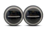 CAIDIS Faros Delanteros Para Jeep Para Wrangler TJ JK Con Halo Angel Eyes Coche Led 80W 7 "pulgadas Faro Conjunto Faros