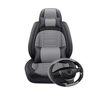 CAIDIS Funda Asiento Coche Funda Universal para Asientos Coche 5 Plazas Cobertura Total para Todos Los Modelos para Chrysler 300C 200 para Grand para Voyager Fundas de Asiento(Black Gray 5 Seat I)