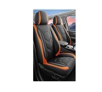 CAIDIS Funda Asiento Coche Funda Universal para Asientos De Coche De 5 Plazas, para Hyundai para Tucson, para Santa FE, I30, I40, para Veloster, para Creta Fundas de Asiento(Black Orange 5 Seat E)