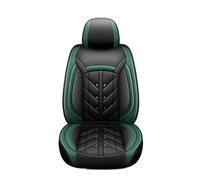 CAIDIS Fundas de Asientos Coche Funda Asiento Coche Cuero Sintético Cobertura Total, Estilo Universal, para Citroen C4(E Black Green 5 Seat)