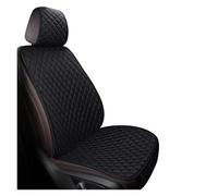 CAIDIS Fundas de Asientos Coche Funda Universal Lino para Asiento Coche Cojín Delantero Y Trasero Cómoda Y Transpirable Protector para Las Cuatro Estaciones(Negro)