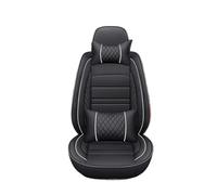 CAIDIS Fundas de Asientos Coche Funda Universal para Asiento Coche 5 Plazas con Cobertura Total para Civic para City para CRV para CRZ para Accord para Elysion(C Black White 5 Seats)