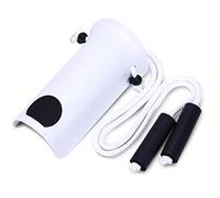 CAidRE Sock Aid - Ayuda para calcetines de 10 cm de ancho con asas de espuma, dispositivo de ayuda para calcetines para personas mayores, fácil de poner y quitar, color blanco