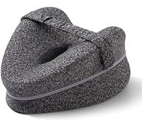 CAIFU Almohada de rodilla, almohada de cuña de espuma viscoelástica para dormir de lado, dolor de piernas, dolor de rodillas, dolor de articulaciones y cojín de pierna para dormir de lado (gris)