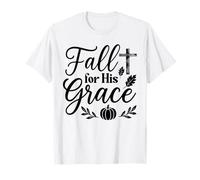 Caiga por su Gracia Jesús Dios Cristianismo Acción de Gracias 2025 Camiseta