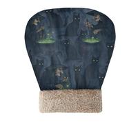 Caihoyu Bolsa de cama con diseño de brujas y gatos negros para gatos, perros pequeños y mascotas, bonito saco de invierno cómodo, lavable, autocalentable