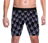 Caihoyu Calzoncillos tipo bóxer para hombre, tallas S a XXL, rejuvenecedores suaves, Neon Glow Cheshire Cat, Large
