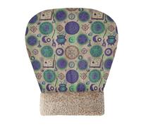 Caihoyu Magic Symbols - Bolsa de cama para gatos de interior con texto en inglés "Hideway Cute Winter Cozy Plush Autocalentamiento"