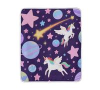 Caihoyu Manta para sofá, manta para sofá, manta de sofá de 50 x 60 pulgadas, mantas y mantas de unicornios y danza cósmica