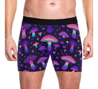 Caihoyu Ropa interior para hombre, varios tamaños, suave, arcoíris, dinosaurio, Queer, Mushroom Magic, Small
