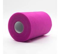 CaiiBtntgb 91m x 15 cm! Rollo de Tul con Carrete de Tela para scrafts, Decoraciones, tutú, Bodas, Disfraces, Faldas, Fiestas, Regalo, Arco, Baby Shower, (Rosa Roja)