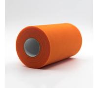 CaiiBtntgb 91m x 15 cm! Rollo de Tul con Carrete de Tela para scrafts, Decoraciones, tutú, Bodas, Disfraces, Faldas, Fiestas, Regalo, Arco, Baby Shower, (Naranja)