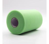 CaiiBtntgb 91m x 15 cm! Rollo de Tul con Carrete de Tela para scrafts, Decoraciones, tutú, Bodas, Disfraces, Faldas, Fiestas, Regalo, Arco, Baby Shower, (Verde Menta)