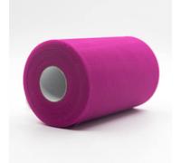 CaiiBtntgb 91m x 15 cm! Rollo de Tul con Carrete de Tela para scrafts, Decoraciones, tutú, Bodas, Disfraces, Faldas, Fiestas, Regalo, Arco, Baby Shower, (Rosa Profunda)