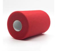 CaiiBtntgb 91m x 15 cm! Rollo de Tul con Carrete de Tela para scrafts, Decoraciones, tutú, Bodas, Disfraces, Faldas, Fiestas, Regalo, Arco, Baby Shower, (Rojo)