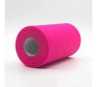CaiiBtntgb 91m x 15 cm! Rollo de Tul con Carrete de Tela para scrafts, Decoraciones, tutú, Bodas, Disfraces, Faldas, Fiestas, Regalo, Arco, Baby Shower, (Rosa Rosa)