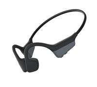 Caijin Auriculares Conducción Osea, Bluetooth 5.3, IPX5 Resistente, Calidad De Sonido HD Inalámbrico, Deportivos Auriculares Open Ear para Running Ciclismo Fitness（Negro）