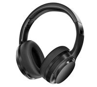 Caijin Auriculares Supraaurales Inalámbricos, Ligero y Plegable con Micrófono Incorporado, 40 Horas de Reproducción, Bluetooth 5.4, Llamadas Nítidas, Ajuste Cómodo, Conexión Multipunto, Negro