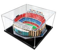 Caikbms Caja Modelo Acrílica Compatible con Lego 10284 Camp NOU FC Barcelona, Cajas Vitrina Transparentes Prueba Polvo (No Incluye Modelo Lego) B,2mm
