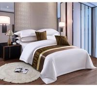 Caikbms Camino Cama para El Hogar, Ropa Cama, Bufanda, Protección Moderna, Color Sólido, Textura Plisada, Decoración Cama, Bufanda para Tamaño Queen King A,2.0m