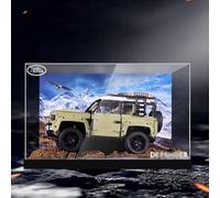 Caikbms Vitrina Acrílica Compatible con El Modelo Todoterreno Le-Go 42110, con Cubierta Antipolvo Transparente Y Luminosa (Solo Vitrina Fondo). C