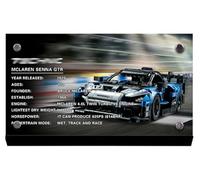 Caikbms Vitrina Acrílica Compatible con Le-Go 42123 GTR Racing, Caja Protectora Prueba Polvo para 42123 (Modelo No Incluido) A,5mm