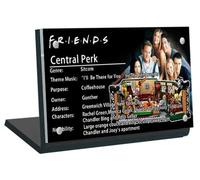 Caikbms Vitrina Acrílica Compatible con Lego Friends Central Perk Cafe 21319, Vitrina Prueba Polvo para Modelos Coleccionables (Solo Vitrina, Sin Juego Lego) A,5mm