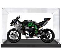 Caikbms Vitrina Acrílica Compatible con Motocicleta Le-Go 42170 H2R, Caja Acrílico Transparente con Cubierta Antipolvo (Sin Modelo) B,2mm