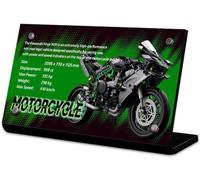 Caikbms Vitrina Acrílica Compatible con Motocicleta Le-Go 42170 H2R, Caja Acrílico Transparente con Cubierta Antipolvo (Sin Modelo) A,5mm