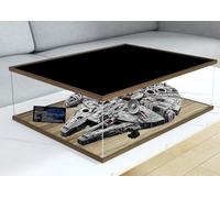 Caikbms Vitrina Acrílico Compatible con Le-go 75192 Millennium Falcon, Caja Exhibición Transparente Prueba Polvo (Solo Vitrina) B,3mm