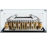 Vitrina Acrílico Compatible con Lego 10299 Estadio Santiago Bernabéu, Caja Exhibición Acrílico Cubierta Antipolvo Adecuada Lego 10299 (Solo Vitrina Fondo) 2mm
