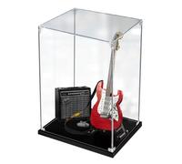 Caikbms Vitrina Acrílico Compatible con Lego Fender Guitar 21329, Caja Exhibición Acrílico, Vitrina Almacenamiento Prueba Polvo (No Incluye Bloques Construcción) B,2mm