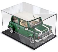 Caikbms Vitrina Acrílico Compatible Modelo Coche Le-Go 10242, Minimodelo Retro, Caja Almacenamiento Exhibición Acrílico Prueba Polvo, Juguetes Coleccionables Transparentes (Modelo No Incluido). B,3mm