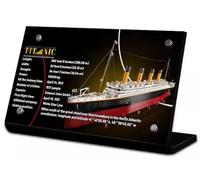 Caikbms Vitrina Compatible con Lego Titanic (10294), Vitrina A Prueba De Polvo para Modelos Coleccionables (Solo Vitrina) A,5mm