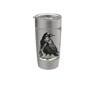 Caim estilo de esgrima de aves demoníacas Vaso térmico de acero inoxidable de doble pared