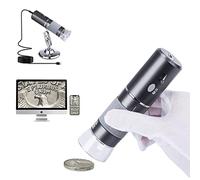 Cainda HD 4K 3840x2160P Cámara de microscopio Digital WiFi para iPhone Android Phone y Windows Mac PC, microscopio portátil inalámbrico con Soporte para Adultos y niños