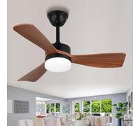 Cainjiazh Ventiladores de Techo con Luces y Mando a Distancia, Ventilador de Techo de Perfil Bajo con Luz Ventilador de Techo con Motor de CC Reversible Regulable para Silencio en el Salón Dormitorio