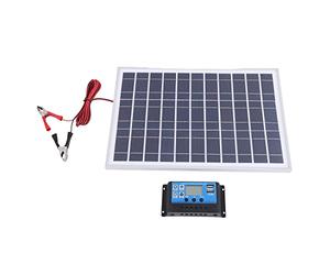 CAIONPLE Cargador de BateríA del Panel Solar de 30W 12V + Controlador 40A para RV Coche Casa Camping