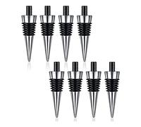 CAIONPLE Juego de 8 tapones de corcho de metal, reutilizables, para bodas, vinos, fiestas, bares