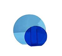 CAIONPLE Los jarrones acrílicos se utilizan para rellenar bodas, decoración del hogar y jarrones de oficina (anillos dobles azules)