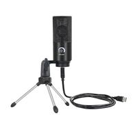 CAIONPLE Micrófono condensador USB con mini trípode y regulador de ganancia para PC, portátil, juegos, grabación de música