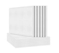 CAIONPLE Placas acústicas en paquete de 12 unidades, almohadillas de protección de sonido, placas de absorción de sonido con biselado, placa acústica para tratamiento acústico