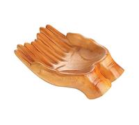 CAIONPLE Soporte de exhibición de cristal, soporte de cristal, manos talladas, un cuenco para recuerdos de piedra de cristal, joyas, exhibición, tallado de mano, estante de exhibición de cristal Anbi