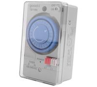 CAIONPLE Temporizador mecánico resistente al agua 100-240 V AC 50-60 Hz TB118N con funda de plástico transparente batería