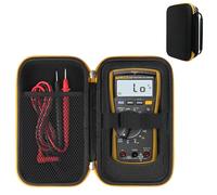 CAIOVSE Funda rígida para multímetro digital Fluke 117/115/116/114/113/177/178/179/233, compatible con Fluke 101/106/107/F15B+F17B+F18B+, caja de almacenamiento protectora portátil (solo funda)