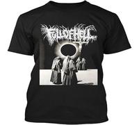 CAIQI NWT Full of Hell American Grindcore Metal Band Music Graphic Retro T Shirt Black L