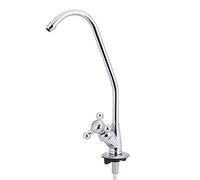 Caiqinlen Leftwei Facuet de diseño de rotación de 360 °, Grifo de Cocina de aleación de Zinc de 1/4 '', Filtro de Agua Potable de ósmosis inversa de Cromo Multiusos para Cocina doméstica