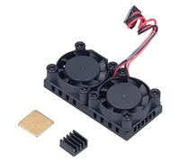 Caiqinlen Ventiladores de la Caja de la Computadora, Ventilador de Refrigeración sin Escobillas ABS Fiabilidad Larga Vida útil Robusto para Raspberry Pi 3B 3B+ 4 4B