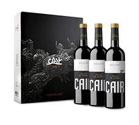 Cair Selección - Vino Tinto con D.O. Ribera del Duero - Variedad Tempranillo y Merlot - Notas Florales y Frutales - Barricas de Roble Francés y Americano - Incluye Estuche - 3 Botellas de 75 cl